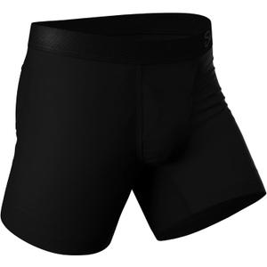 Shinesty paradICE Hammock Support Mens Pouch Underwear | Cooling Boxer Briefs for Men | Moisture Wicking Breathable (Large, Black)