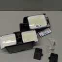 Solar Security Light Outdoor,Solar Flood Light with Active Motion Sensor,3 Heads 270 Wide Angle,Remote Control,IP65 Waterproof, 3 Modes (2 Packs)