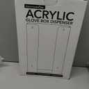 Stock Your Home Triple Acrylic Gloves Dispenser, Tissue Box Shelf, Glove Holder Wall Mount, for Kitchen, Cleaning Closet, Lab, Exam, Office (1 Count)