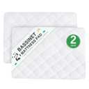 Waterproof Cradle Bassinet Mattress Protector, Fit for 36"  18" Standard Cradle Bassinet Mattress, Ultra Soft Breathable, 2 Pack, Washer & Dryer