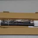 1 Inch Blackout Curtain Rods for Windows Patio, Adjustable Room Divider Curtain Rod Wall Mount & Ceiling Mount for Indoor & Outdoor, Black, 72" to 144"