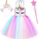 GIFTINBOX Girls Unicorn Princess Dress Unicorn Costume for Girls 3Y Halloween Costumes For Girls Toddlers Birthday Party 