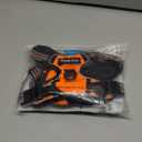 Eagloo Dog Harness Small Sized Dog, No Pull Service Vest with Reflective Strips and Control Handle, Adjustable and Comfortable for Walking, No Choke Pet Harness with 2 Metal Rings, Orange, S