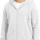 MAGCOMSEN Men's Zip Up Hoodie Casual Fashion Hooded Jacket Athletic Fleece Lined Sweatshirt with Pocket (3XL)
