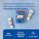 2 x Mommy's Bliss Organic Little Gums Soothing Massage Gel Day and Night Combo, Great for Teething Babies, Age 2 Months+, Sugar Free, Mild & Sweet Flavor, 2 - 0.53 Oz Tubes (Pack of 1)