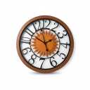 JXQXYN 24'' Modern Large Wall Clock, Clocks for Living Room, Unique Sun Styling Design with Open Dial, Silent Wall Clock Decorative, Battery Operated for Bedroom,Kitchen,Study or Entryway