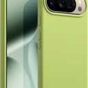 JETech Liquid Silicone Case for Google Pixel 10/10 Pro 2025, Silky Soft Touch Full-Body Protection, Anti-Scratch Shockproof Phone Cover with Microfiber Lining (Lemongrass)