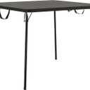 CoscoProducts COSCO XL 38.5" Fold-in-Half Card Table w/Handle, Black, Indoor & Outdoor, Wheelchair Accessible