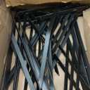 24 Pack L22 x H 12" Black Heavy Duty Shelf Brackets with Screws Metal Shelf Brackets Shelf Support Angle Brackets for Shelves L Brackets Heavy Duty Floating Shelf
