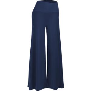Arolina Women's Stretchy Wide Leg Palazzo Lounge Pants Casual Comfy High Waist Palazzo Pants (S)