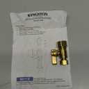 Kingston Brass KF5440BB 5/8" OD Comp X 1/2" OD Comp Angle Stop Valve, Brushed Brass