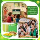 Baderke 100 Pcs 2lb Tennis Party Supplies Paper Food Trays, Disposable Serving Trays Kraft Paper Boat for Tacos Concession for Birthday Tennis Balls Sports Themed Party Favors