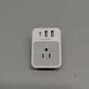 Surge Protector Wall Outlet Extender, TESSAN Multi Plug Outlet Splitter with 3 USB Charging Blocks(1 USB C), Multi Plug Wall Charger for Home, Office, School, College Dorm Essentials (Grey)