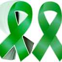 Green Ribbon Paper Card Cutouts Awareness Donation Ribbon Cutouts for Mental Health Awareness Cerebral Palsy, Liver Cancer Charity Fundraiser Support Supplies (150, Green, Medium)