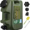 5 Gallon Water Jug, Camping Water Container, BPA Free Portable Water Dispenser with Spigot, Leak-Proof Large Camping Water Jug for Emergency Storage