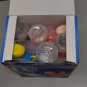 EagleStone 2 Pack Bubble Gun Machine for Kids, Automatic Light Up Bubble Blower with 4 Bottles 10 Bags Refill Solution, Bubble Guns Blaster for Toddlers, Outdoor Toys Gifts, Wedding Easter Party Favor (Pink)