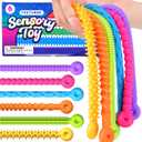 Sensory Toys Fidget Stretchy Strings: Fidget Toys Bracelet for Kids Calming - Adjustable Sensory Bracelet for Autism - Quiet Prizes Box Toys for Classroom 6 Pack