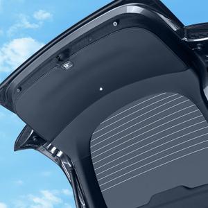 TOPABYTE Rear Trunk Tailgate Mat for Tesla Model Y Juniper 2025 2026 Leather Protective Pad Trunk Protector Mat All Weather Interior Door Liners for New Model Y Launch Series
