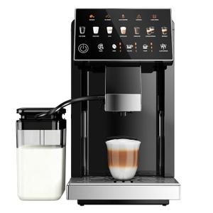 ICEVIVAL Fully Automatic Coffee Machine, 20 Bar Coffee Maker with Grinder, Automatic Espresso Machine with 15 Grinding Levels, Touch Control for Cappuccino & Latte, Auto Self-Cleaning