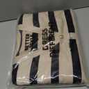 Viottiset Women's 2 Piece Outfits Stripe Sweatsuit Set Long Sleeve Button Sweatshirt Wide Leg Sweatpants Lounge Set