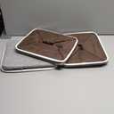 Kntiwiwo Foldable Storage Bin Collapsible Basket 12" x 10" x 9.5" Cube Storage Organizer Bins with Dual Carry Handles for Home Closet Shelves Drawers Organizer, Set of 3, Grey