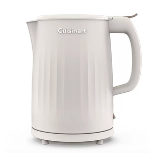 Cuisinart Soho 1Liter Double Wall Electric Hot Water Kettle, Tea Kettle with Stainless Steel Interior, One Touch Operation to Boil Water for Tea, Hot Cocoa, or Instant Oatmeal, CK10TR, Truffle