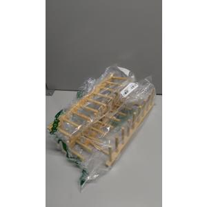 HBlife 2pcs Bamboo Dish Plate Bowl Cup Book Pot Lid Cutting Board Drying Rack Stand Drainer Storage Holder Organizer Kitchen CabinetKeep Dry