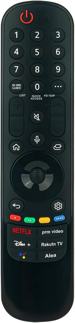 Voice Replace Remote Applicable for LG TV 50UQ7070ZUE 43UQ7070ZUD 55UQ7070ZUE 50UQ8000AUB 65NANO80AQA 86QNED90UQA 75QNED85UQA 28LM400B-PU 43UQ7590PUB 55UQ8000AUB 70UN7070PUA OLED65C2AUA OLED42C2AUA