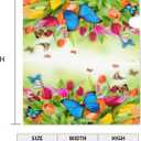 Spring Flower and Butterfly Mailbox Cover Magnetic Tulip Floral Waterproof Mail Wraps Post Letter Box Covers for Outdoor Garden Use 25.5x21 in