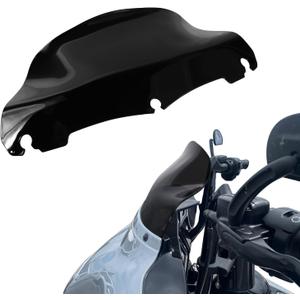 9 IN Wave Windshield Windscreen for Harley Electra Touring Street FLHT FLHTC FLHX Tri Glide Electra Glide Street Ultra Limited 2014 - 2022 Black Motorcycle Front Wind Shield