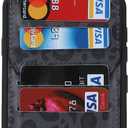 for Google Pixel 6 Case with Card Holder for Women,for Pixel 6 Phone Case Wallet with Strap Credit Card Slots Crossbody with Kickstand Zipper Case for Pixel 6 - Black Leopard