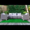 Garland Rug Artificial Grass 3 Ft. X 5 Ft. Large Indoor/Outdoor Area Rug Green -Lush Green, Durable, and Low-Maintenance for Patios, Lawns, and More