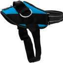 ShawnCo Essential Dog Harness, No-Pull Pet Vest with 3 Leash Clips, No Choke, Reflective, Adjustable and Padded, for Easy Walking and Training for Small, Medium and Large Dogs (Oceanic Blue, XS)