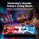Pandora's Box Retro Arcade Game Console, 29,800 Built-in Games, 1-4 Players, HDMI & VGA Output for 4K TV/PC/Projector, All-in-one Control Console with Extended Shafts, Plug & Play