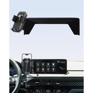 PZK Car Phone Holder for 2023-2025 2026 Honda Accord Hybrid Sport /-L/EX-L/Touring/Prime (Only for 12.3-inch Screen) Auto Lock Car Phone Mount with Stroage Box Not Affect Vent (Not Fit for LX/EX/SE)