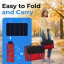 Scuddles Picnic Outdoor Blanket Park Blanket Beach Mat for Camping on Grass Oversized Seats 4 Adults Water Resistant Picnic Mat