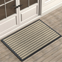 ubdyo Extra Durable Door Mat - Dirt Trapping Outdoor Welcome Mats - Non-Slip Outdoor Door Mats - Low Profile Front Door Mat - Indoor Doormat (47" x 32", Bright Beige)