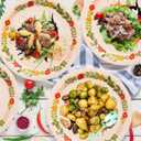 175 PCS Jungle Party Plate Set, Animal Theme Party Decorations, Wildlife Theme Disposable Tableware Set, Kids Birthday Plate Decorations. (25 guests)