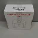 Professional UV Led Nail Lamp Cordless, 72W UV Lights for Gel Nails with Fan, IMENE Rechargeable Nail Dryer with Portable Handle Perfect for Salon Home Nail ArtWhite