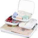 Clear Hard Shell Zipper Pouches, Clear Zipper Bags, Hard Case Pouches for Purse & Diaper Bag Organizer,and Travel Essentials (XXL+3M)