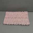 Artoid Mode Pink Soft Plush Faux Fur Jacquard Heart Valentine's Day Table Runner, Seasonal Kitchen Dining Table Decoration for Home Party Decor 13x72 Inch