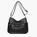 Genuine Leather Women's Handbag, Crossbody Bag, Small Shoulder Bag, Mobile Phone Crossbody Bag, Handbag Black