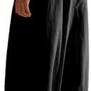 CHARTOU Women Baggy Parachute Skirt Comfy Casual Cotton Y2k Cargo Maxi Long Skirt (Black, L)
