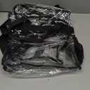 MAY TREE Clear Bag for Stadium Events 12612 Clear Tote Lunch Bag with Reinforced Strap for Work, Concert and Sports, Black