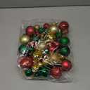 Jenaai 6 Ft Christmas Bulb Ball Garland with LED Lights Christmas Lighted Bulb Garland Ornament Xmas Tree Balls Decor Hanging Balls Decoration for Tree Fireplace(Red, Gold, Green)