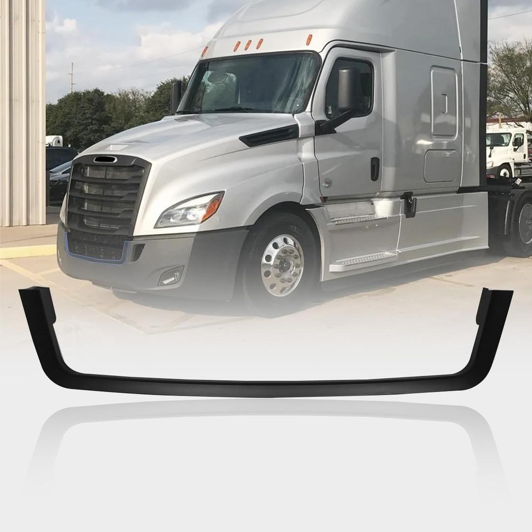 Black Front Bumper Center Trim Compatible with 2018+ Freightliner Cascadia,Bumper Center Trim