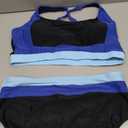 Herseas Women Bikini Sets Scoop Neck Athletic Colorblock 2 Piece Tummy Control 2026 Swim Suits Adjustable Wide Straps Slimming Bathing Suit Casual Vacation Outfits Sky Blue XX-Large