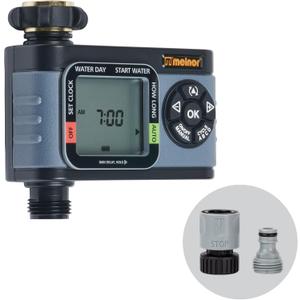 Melnor 65169AMZ Hydrologic Digital Timer, Grey, Black