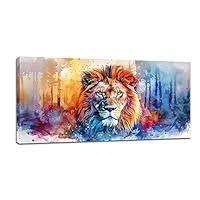 Zen Stone Wall Art for Living Room Large Size Meditation
 Lion 29.5x56"