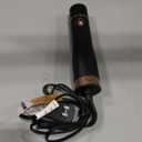 Round Hair Blow Dryer Brush - 1.2 Inch Ceramic Barrel Hair Dryer Brush for Short/Middle Hair, One Step Drying, Volumizing, Straightening and Styling, Negative Ionic Dryer Brush (Black-Golden, 1.2)